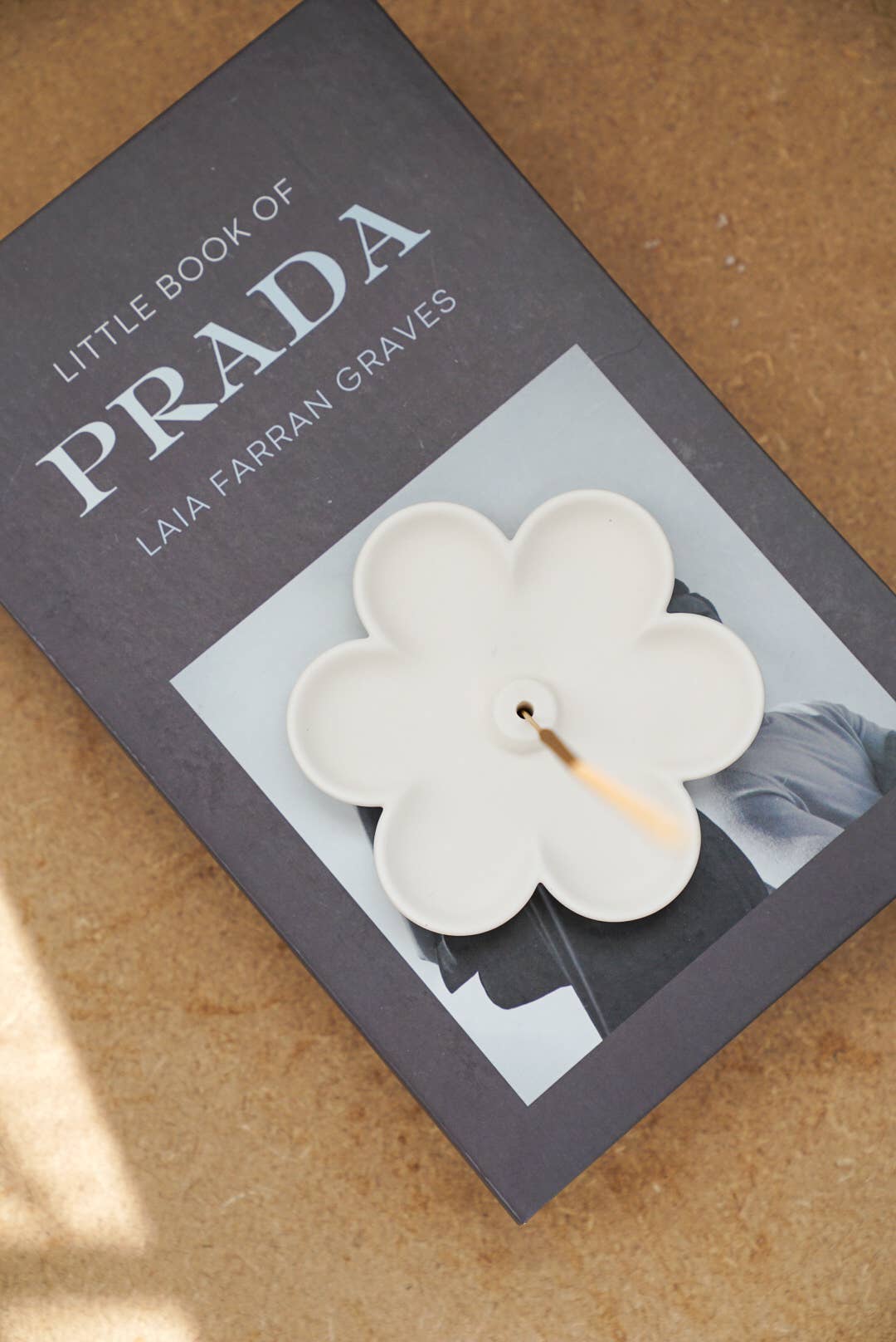 Incense Holder - Concrete - Handmade - Spring Home Decor: Ivory