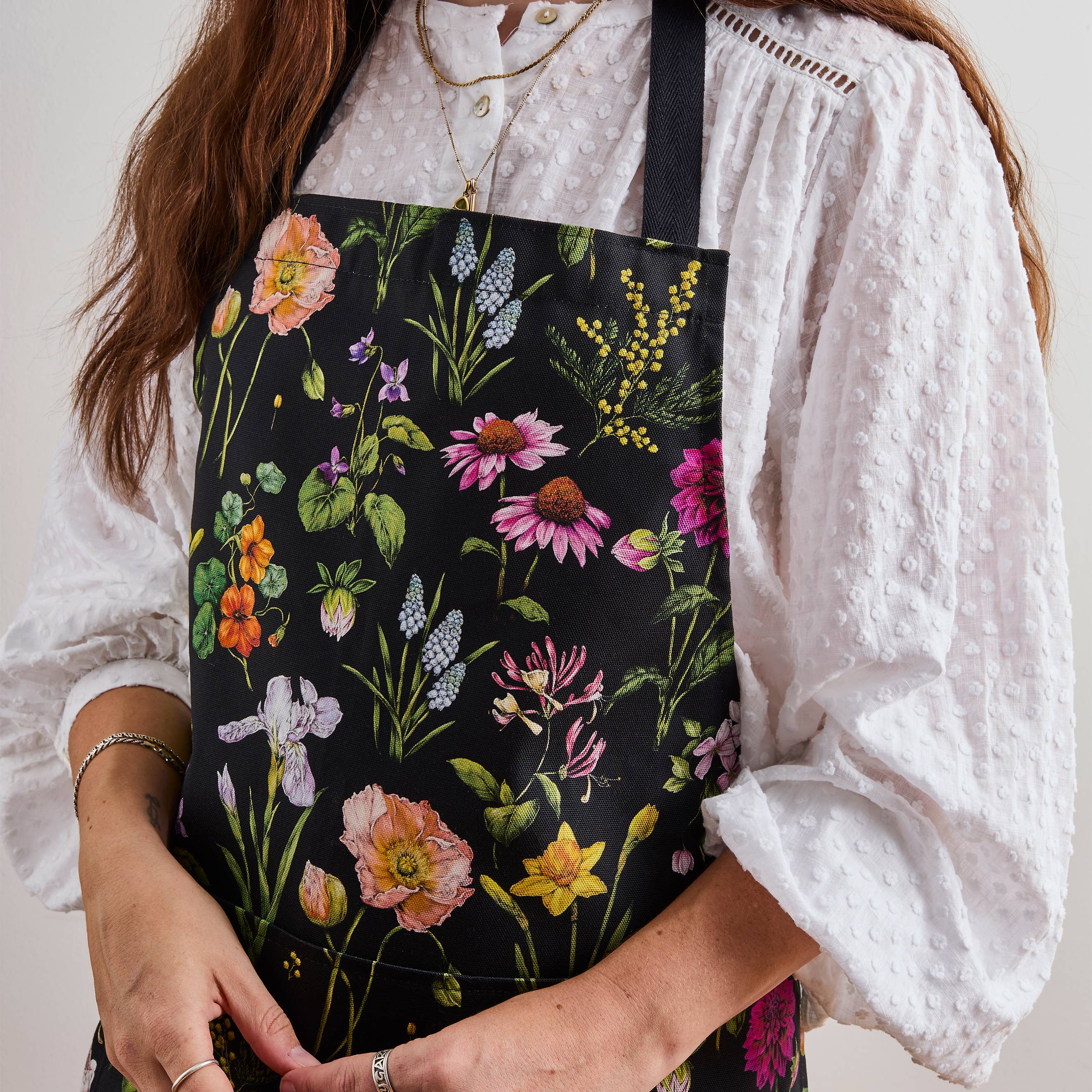 Bountiful Blooms - Apron - Black