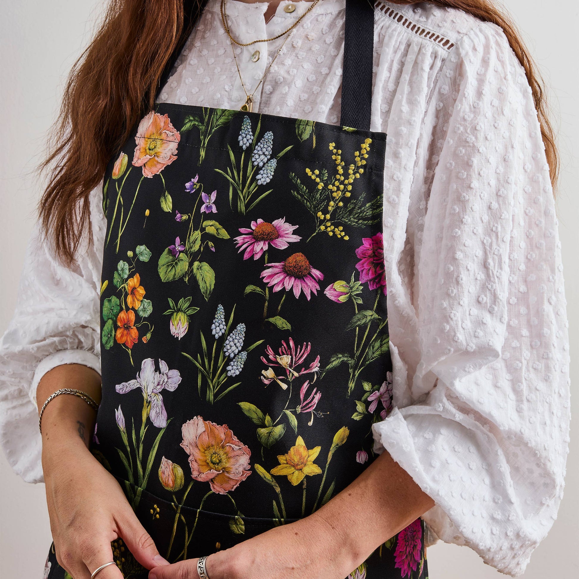 Bountiful Blooms - Apron - Black