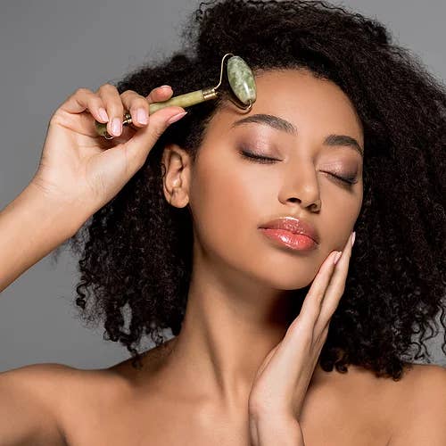 Jade Quartz facial roller