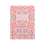 Notebook with colorful abstract pattern and 'Hip, Hip, Hooray!' text on a white background