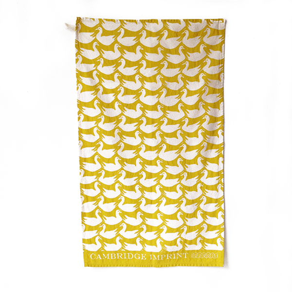 Ducks & Rabbits Yellow tea Towel