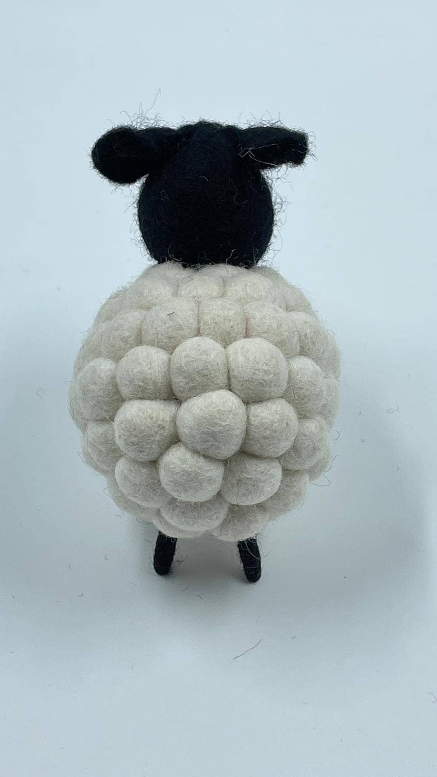 Handmade Felt White Knot Sheep Decoration