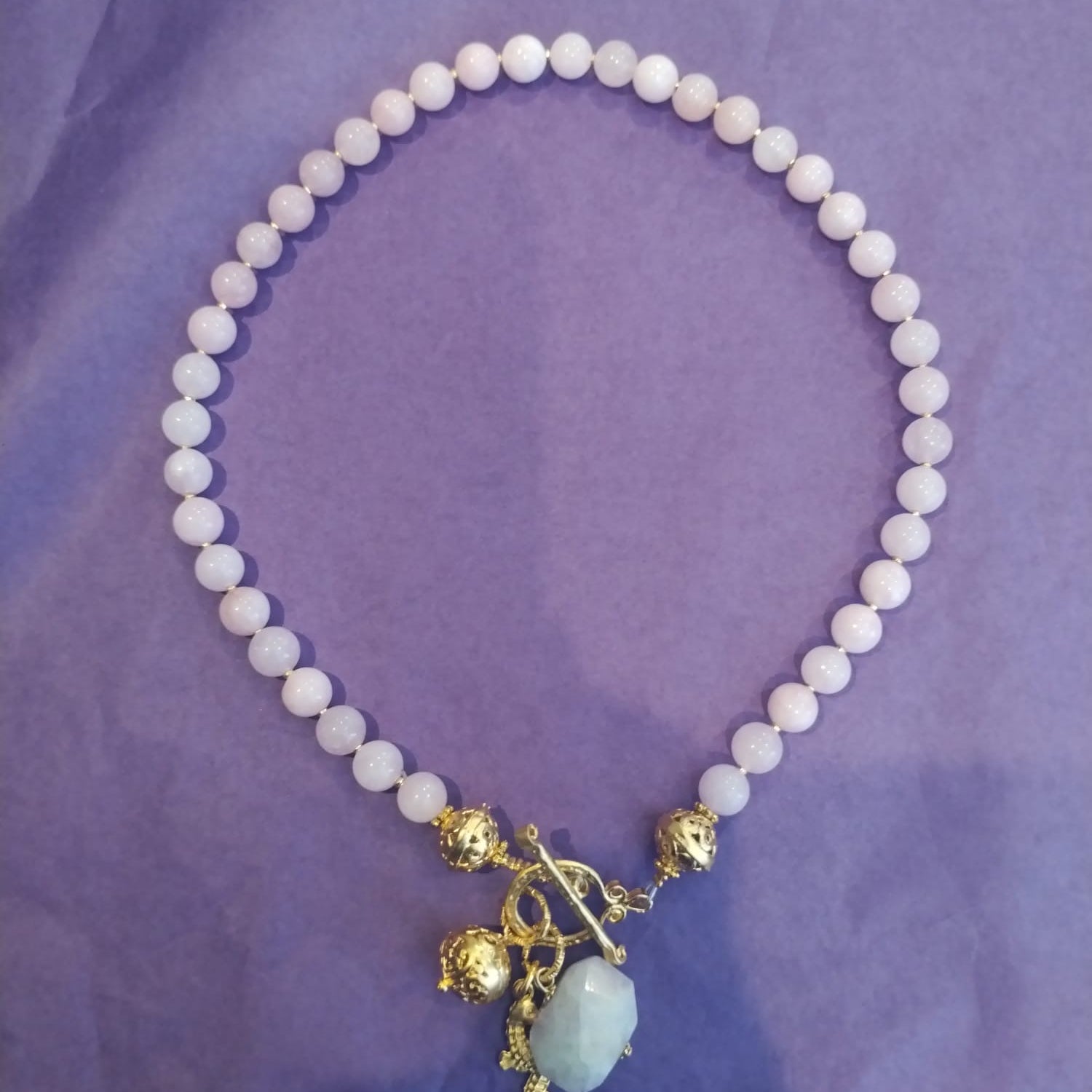 Lilac Agate Necklace