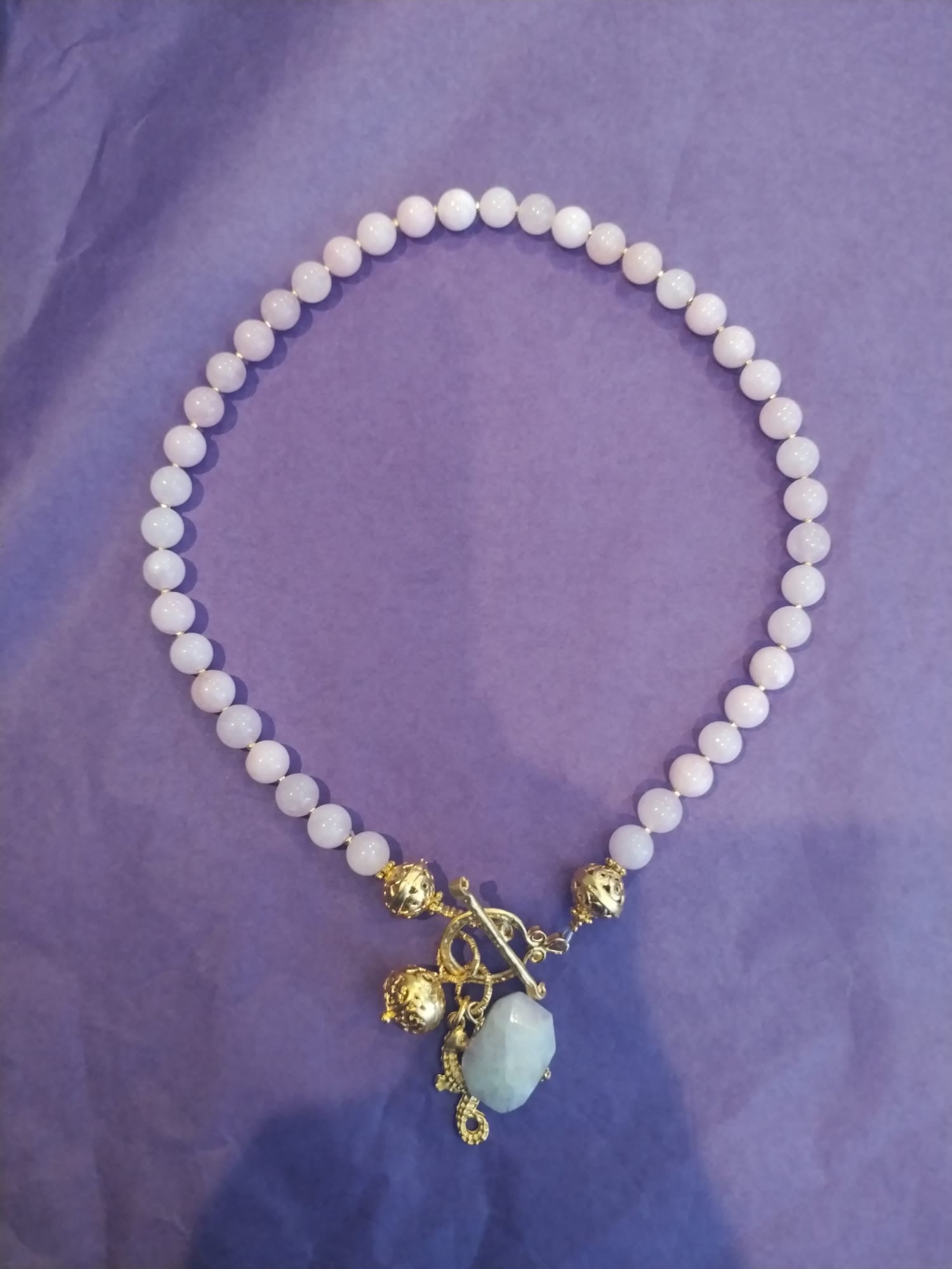 Lilac Agate Necklace
