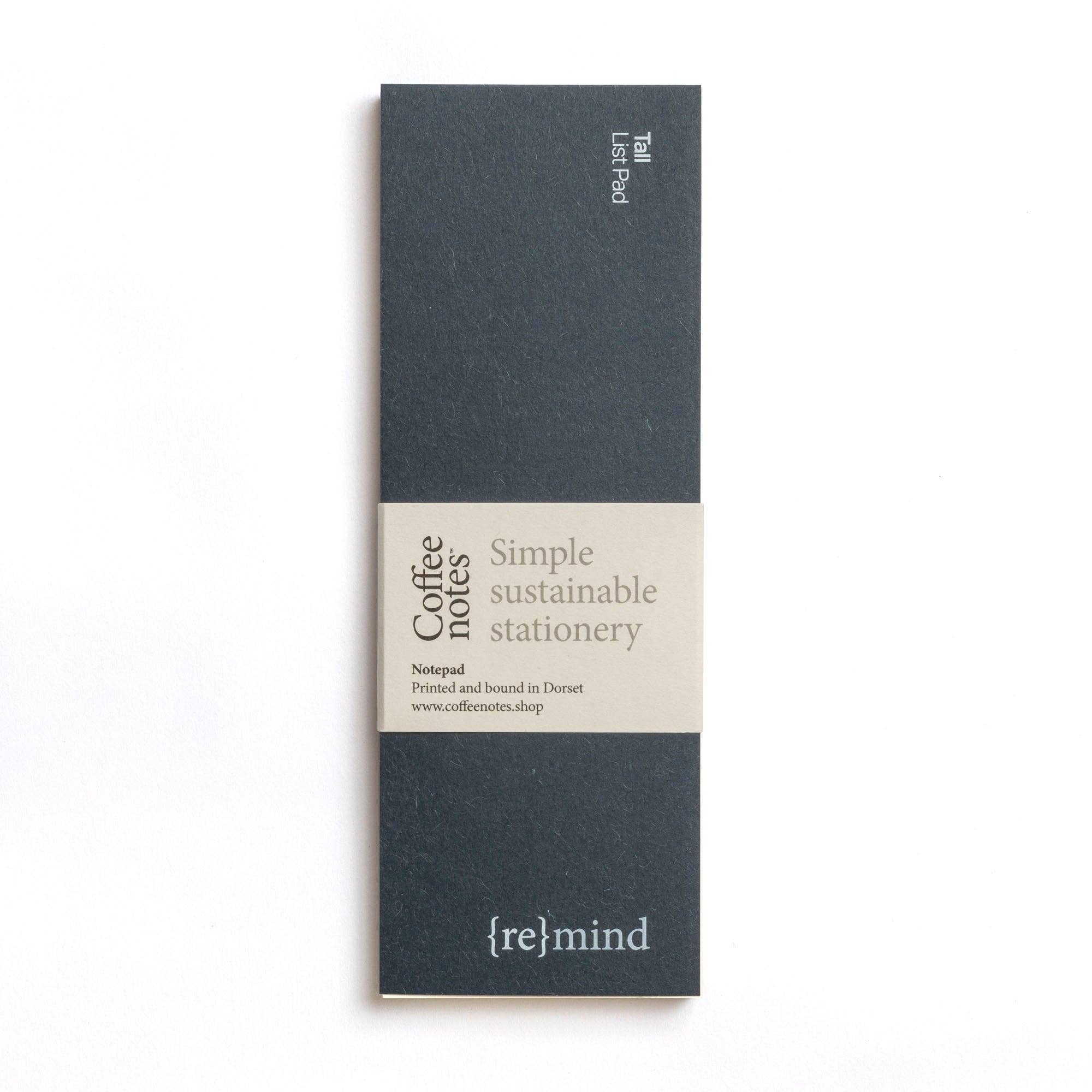 Wool List Pad – Navy Recycled Coffee Cups