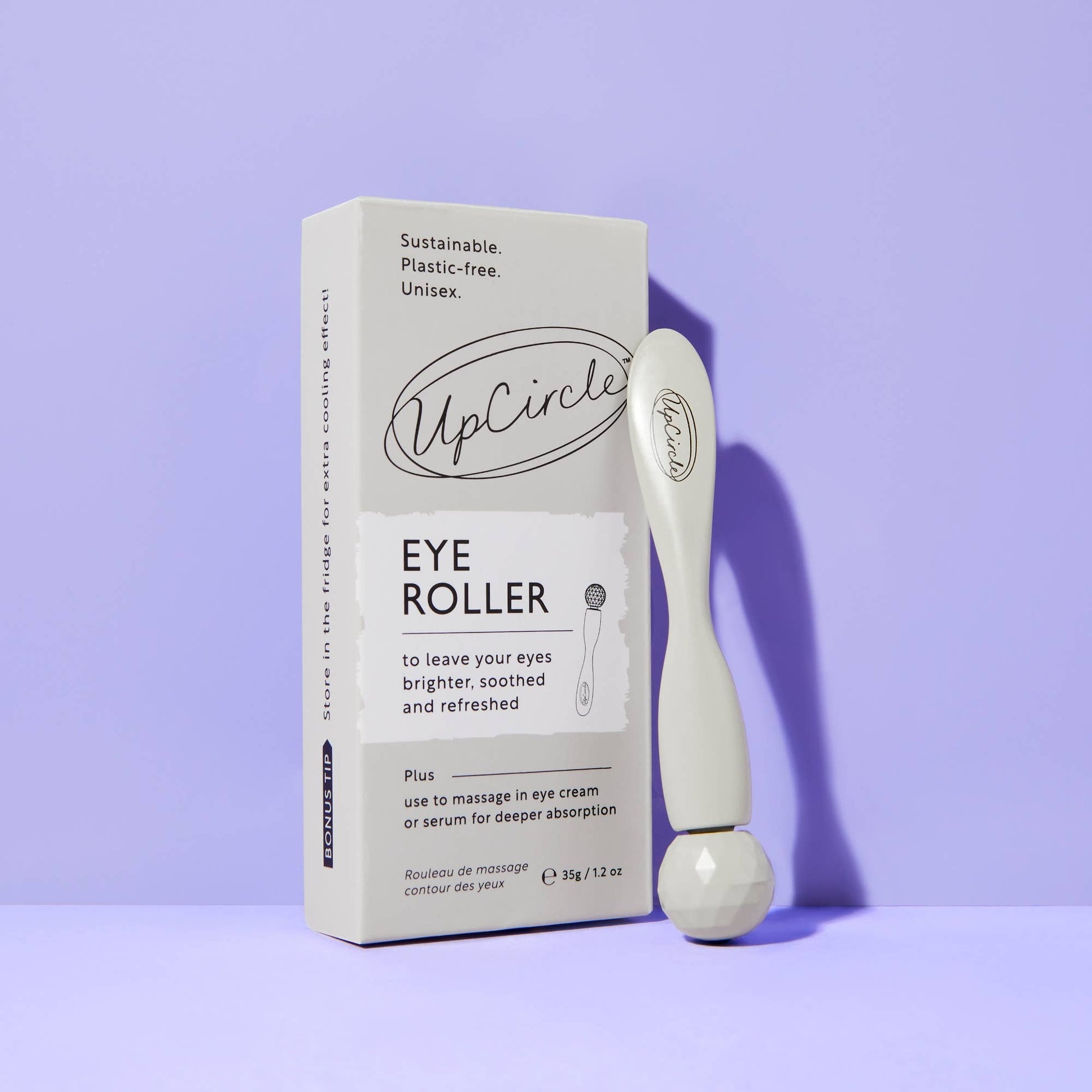 Eco Eye Roller for dark circles + puffy eyes  - Plastic free
