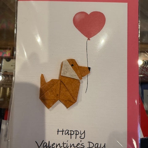 Origami Dog Valentines Card - All designs