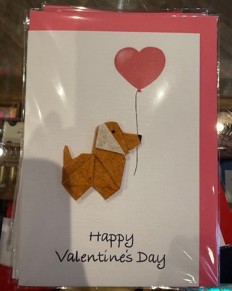 Origami Dog Valentines Card - All designs