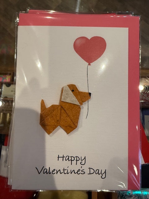 Origami Dog Valentines Card - All designs