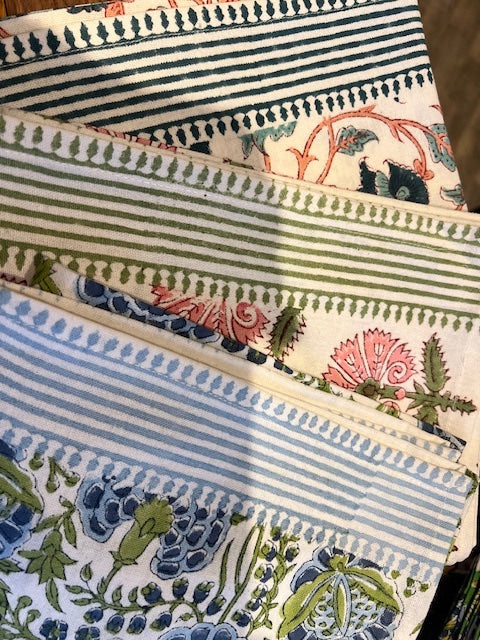 Tea Towels - Block Print, All Colours