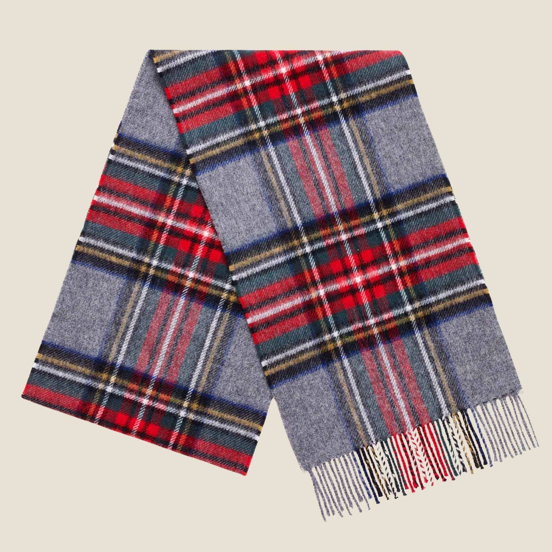 Grey Stewart Tartan Scarf