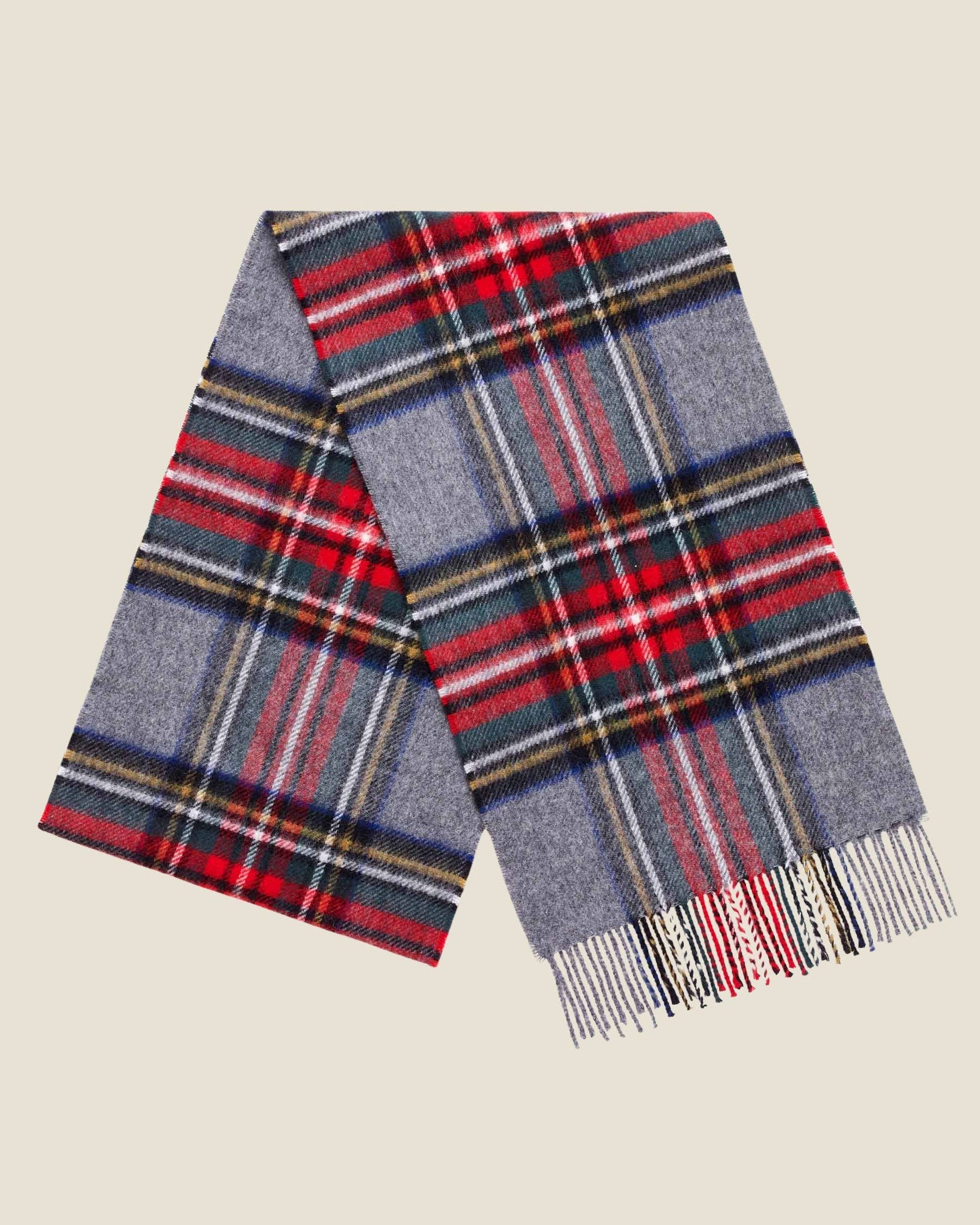Grey Stewart Tartan Scarf