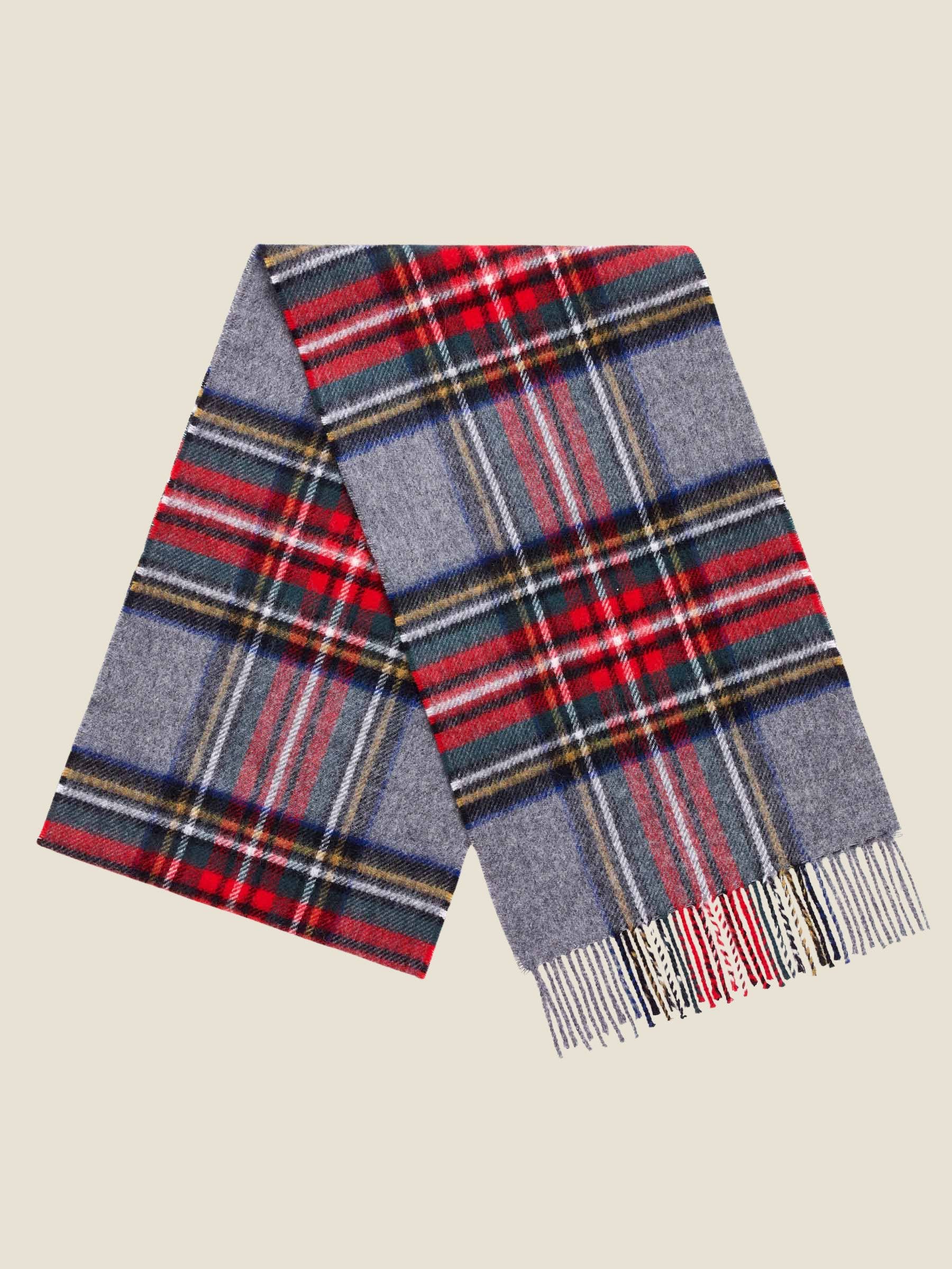 Grey Stewart Tartan Scarf