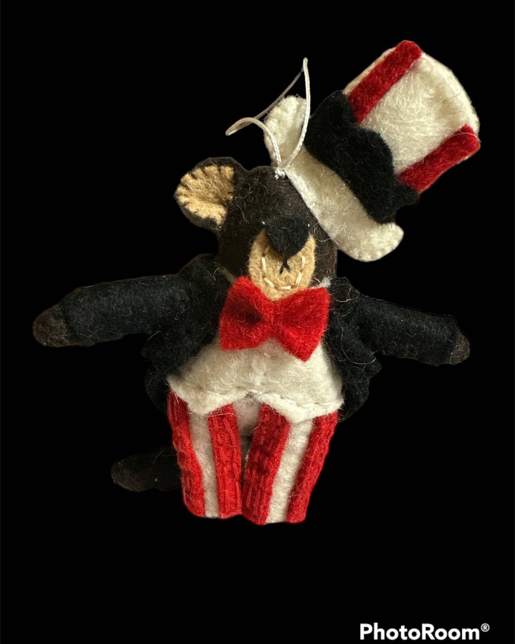 Handmade Bear with Trouser and Matching Hat Decoration