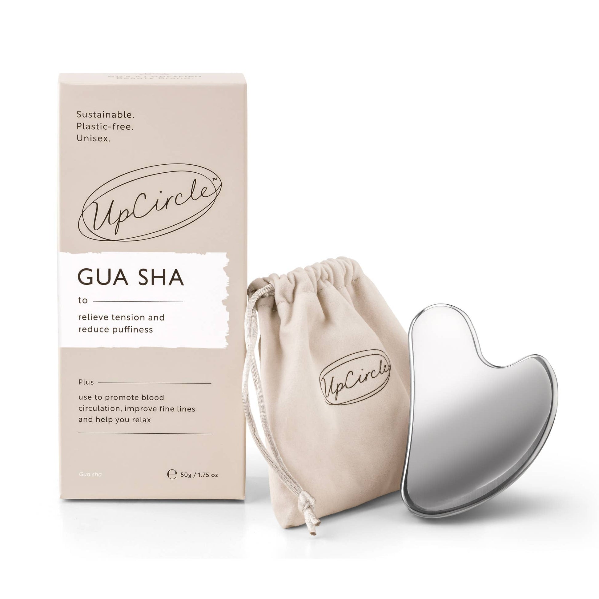 Eco-Friendly Gua Sha - Zero Waste Metal Facial Massage Tool