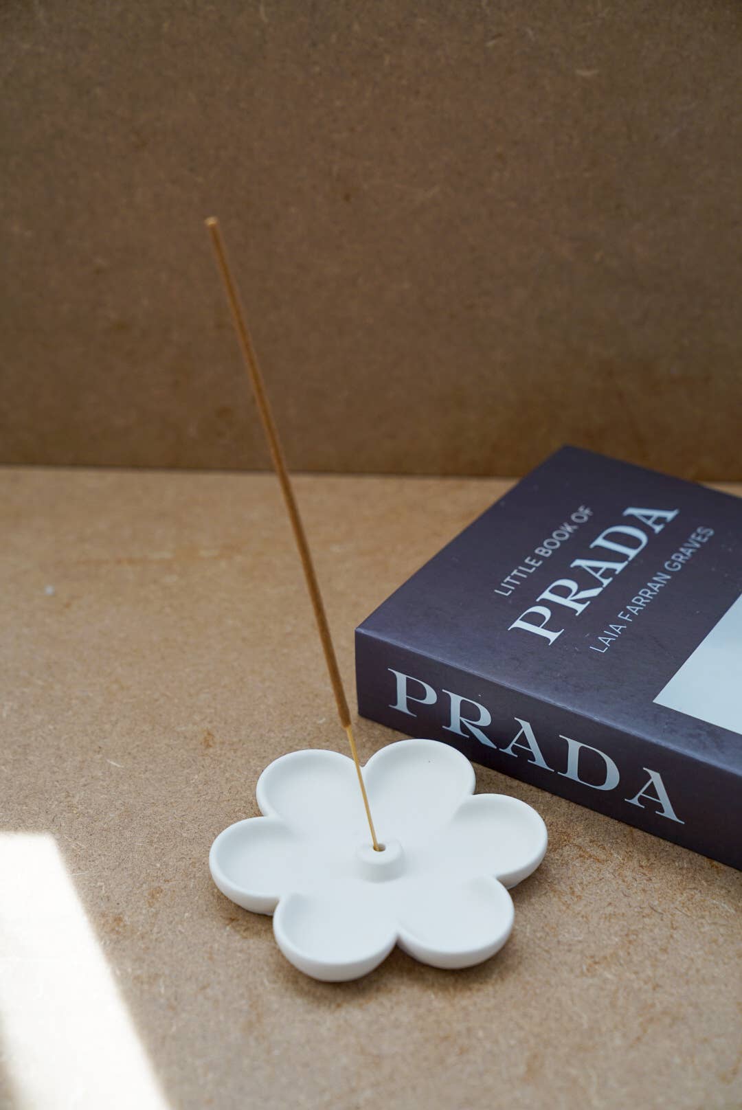 Incense Holder - Concrete - Handmade - Spring Home Decor: Ivory