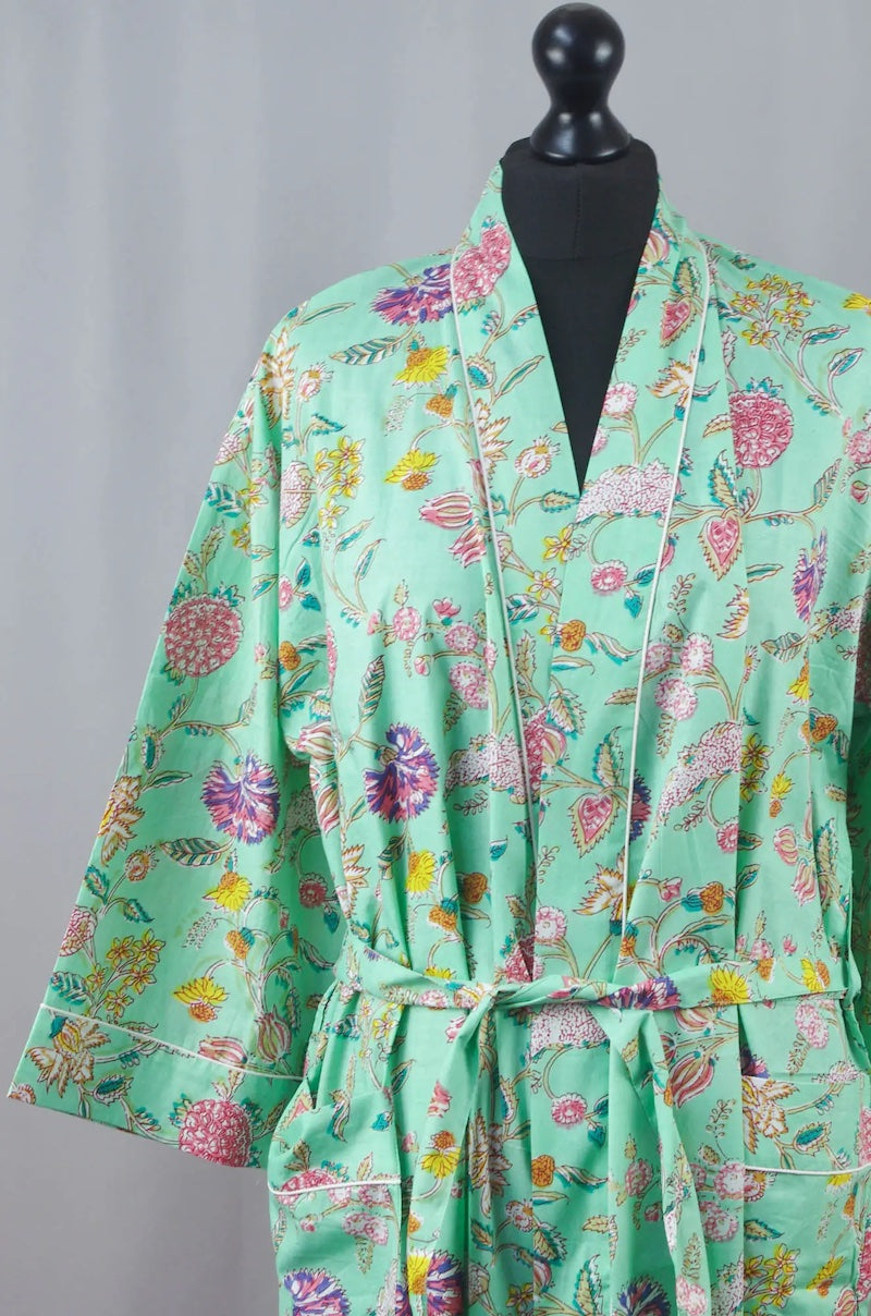 Kimono Mint Wild Flowers