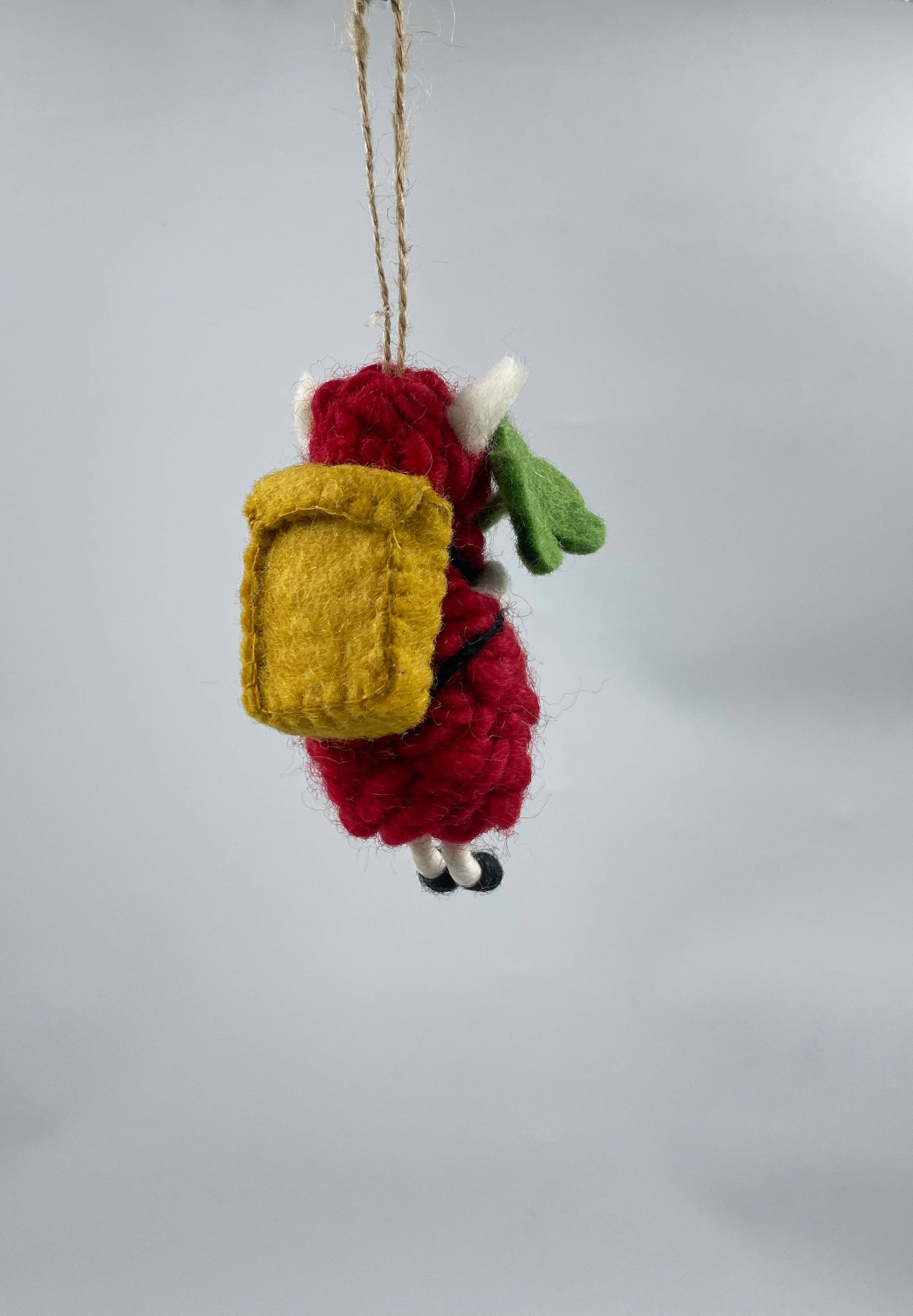 Felt Sheep With Flower Christmas  Decoration