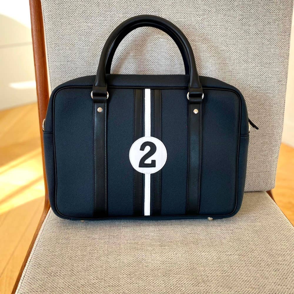 No 2 James Grey Black Eco-Friendly Computer Bag