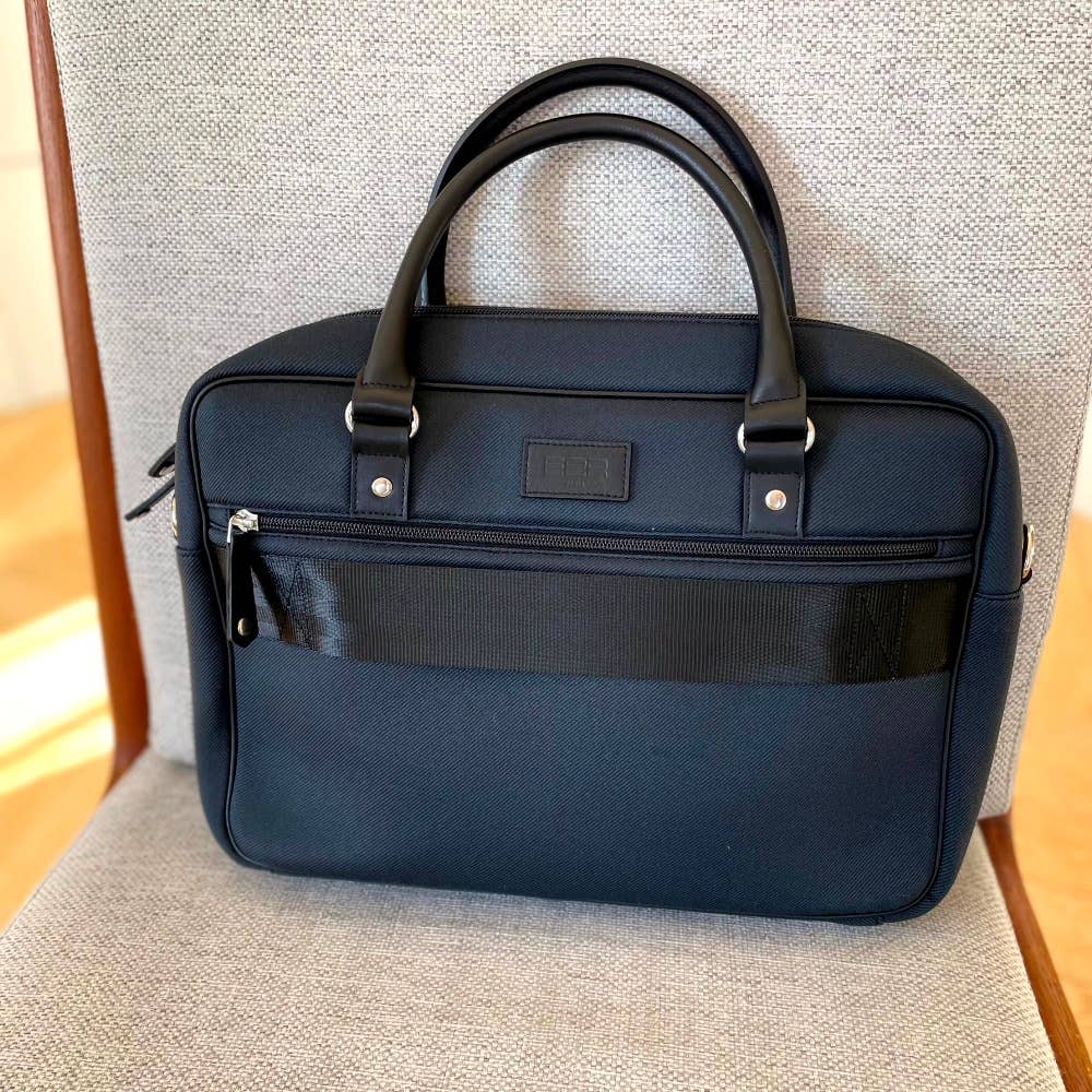 No 2 James Grey Black Eco-Friendly Computer Bag