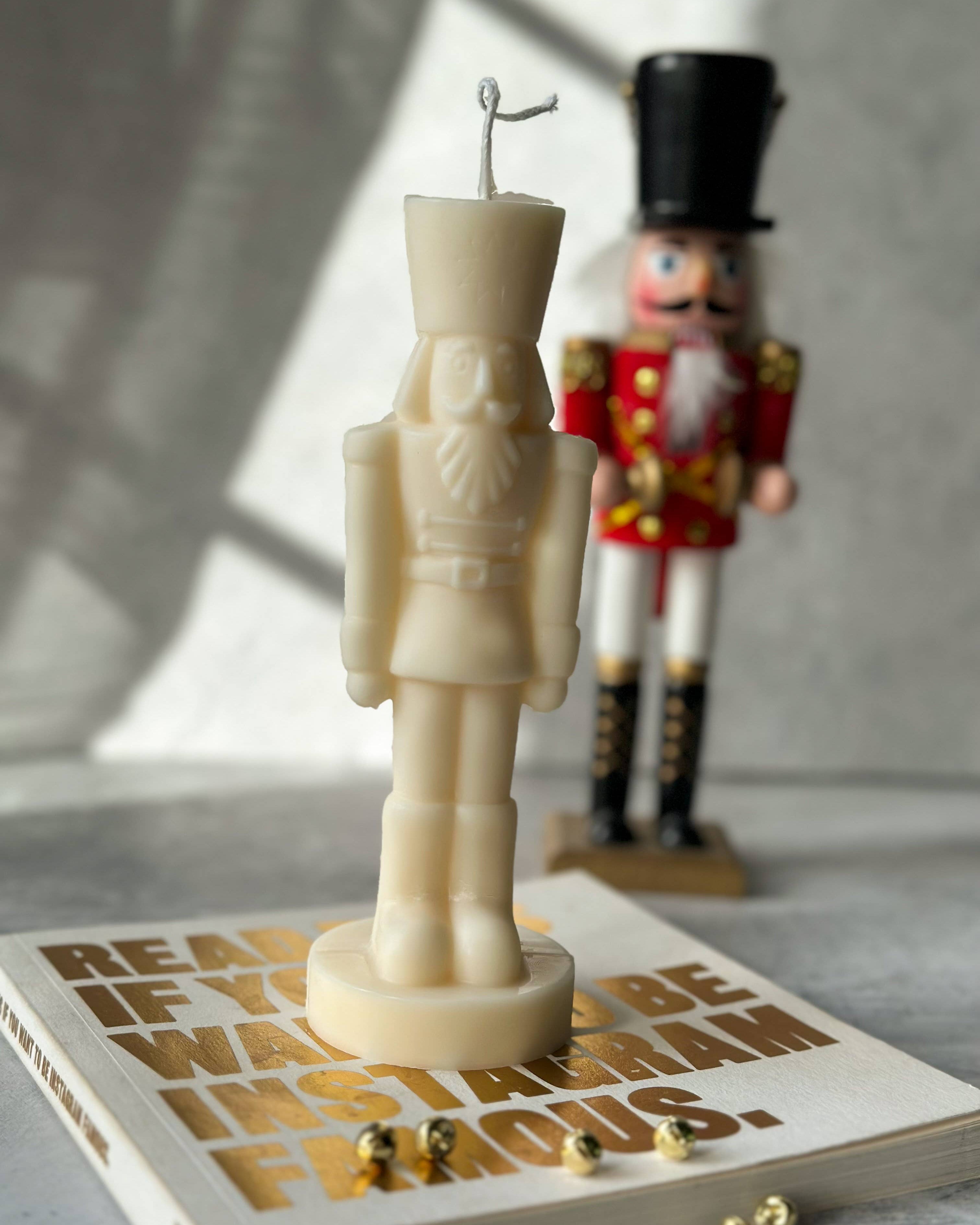 Nutcracker Soy Wax Candle Ivory, Unscented