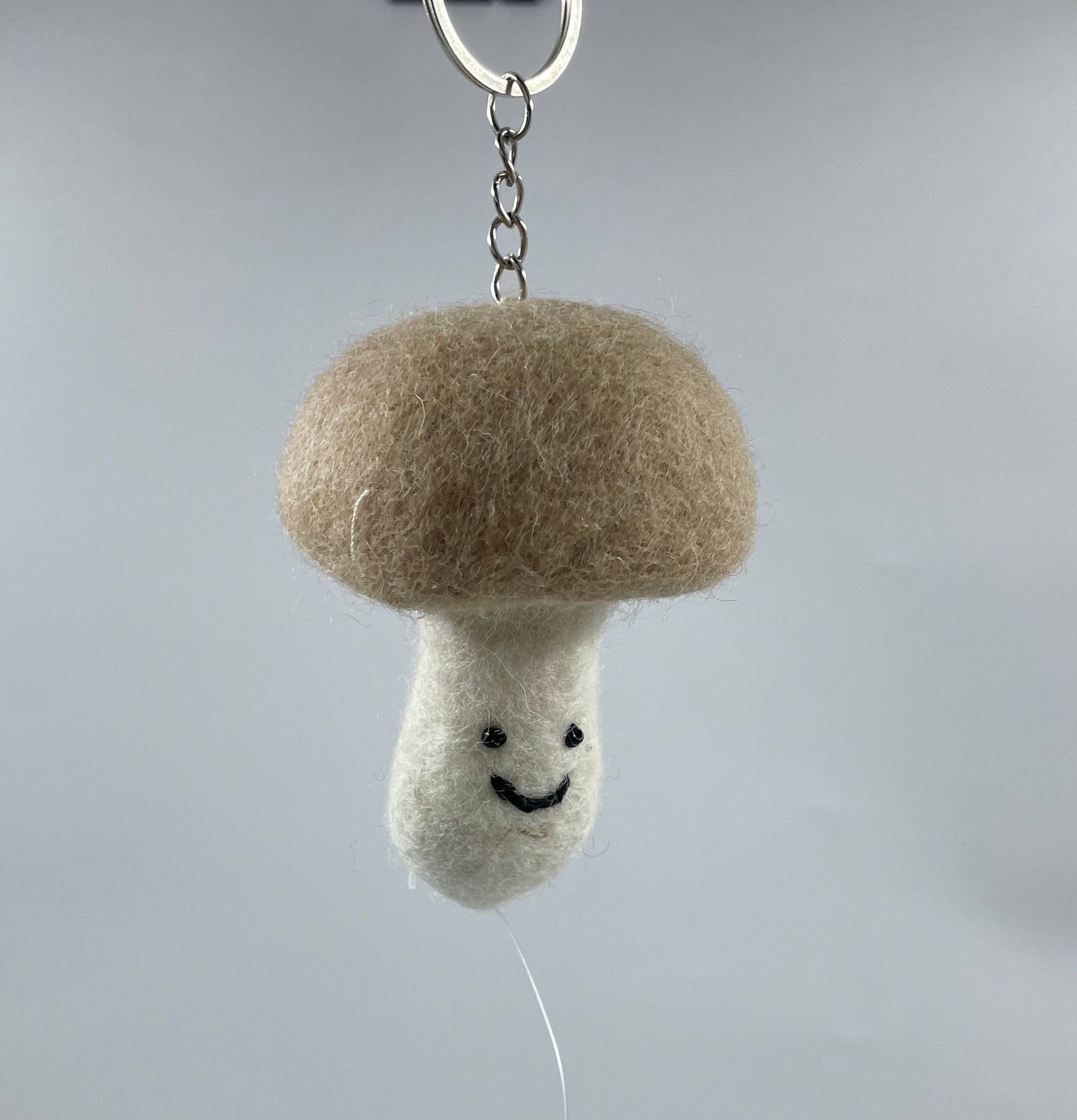 Mushroom Keyring - Mandmade in felt