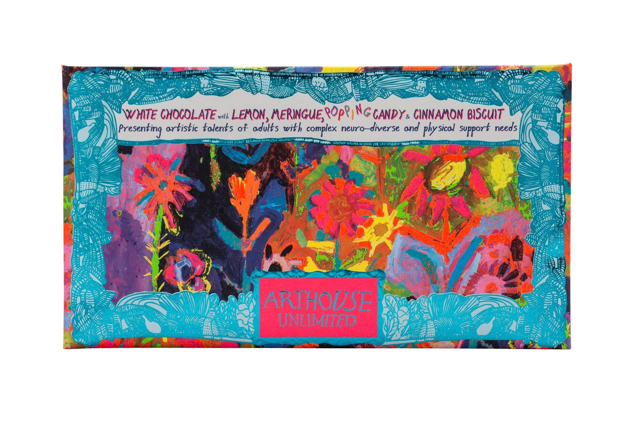 Arthouse - White choc, lemon, popping candy bar