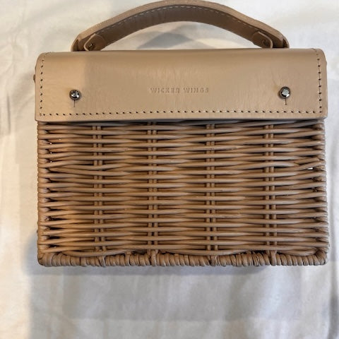 Cream Mini Kuai - Wicker Bag