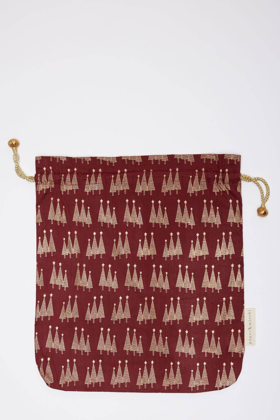 Small Reusable Fabric Gift Bags Double Drawstring