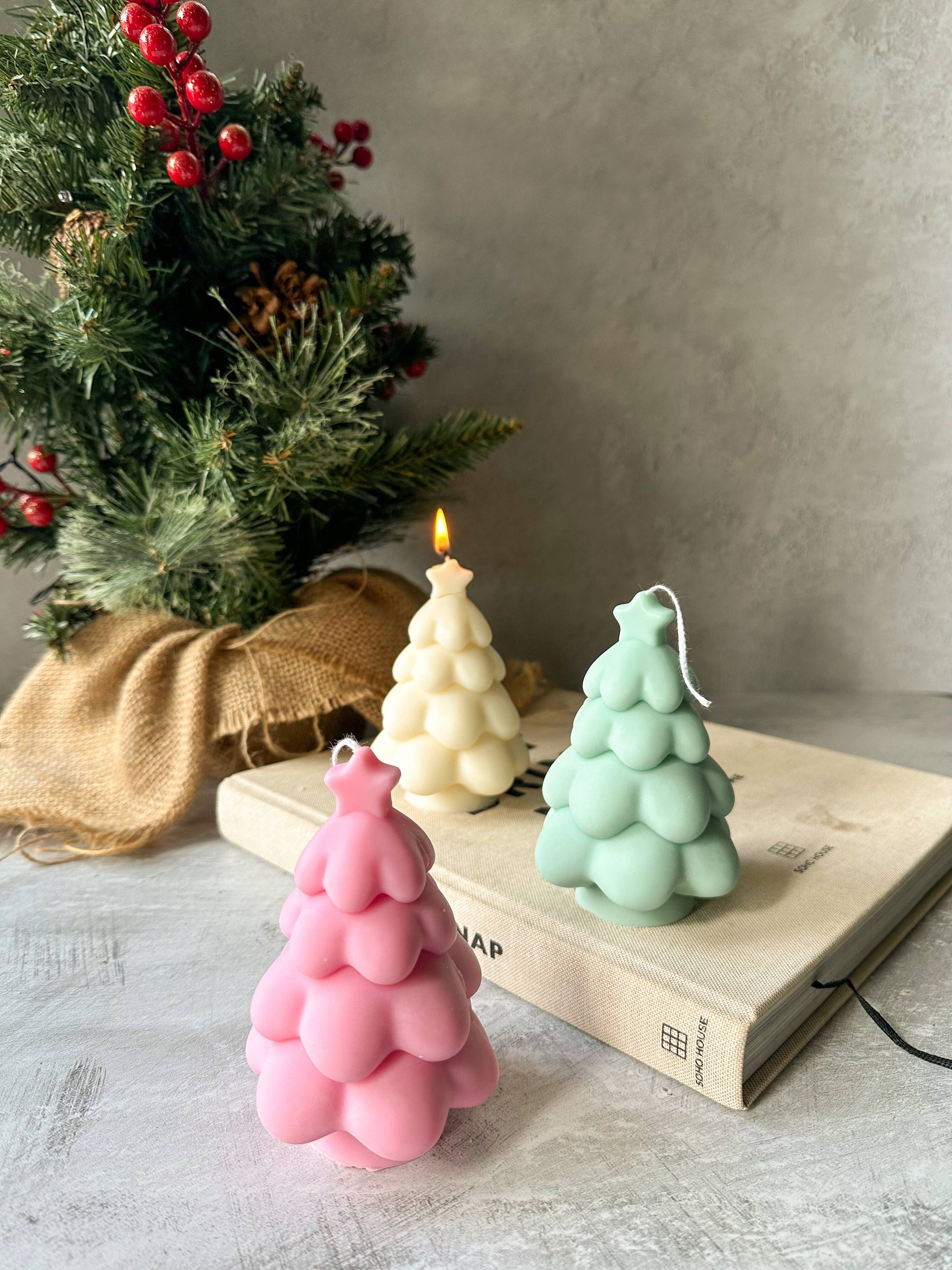 Christmas Tree Star Soy Wax Candle