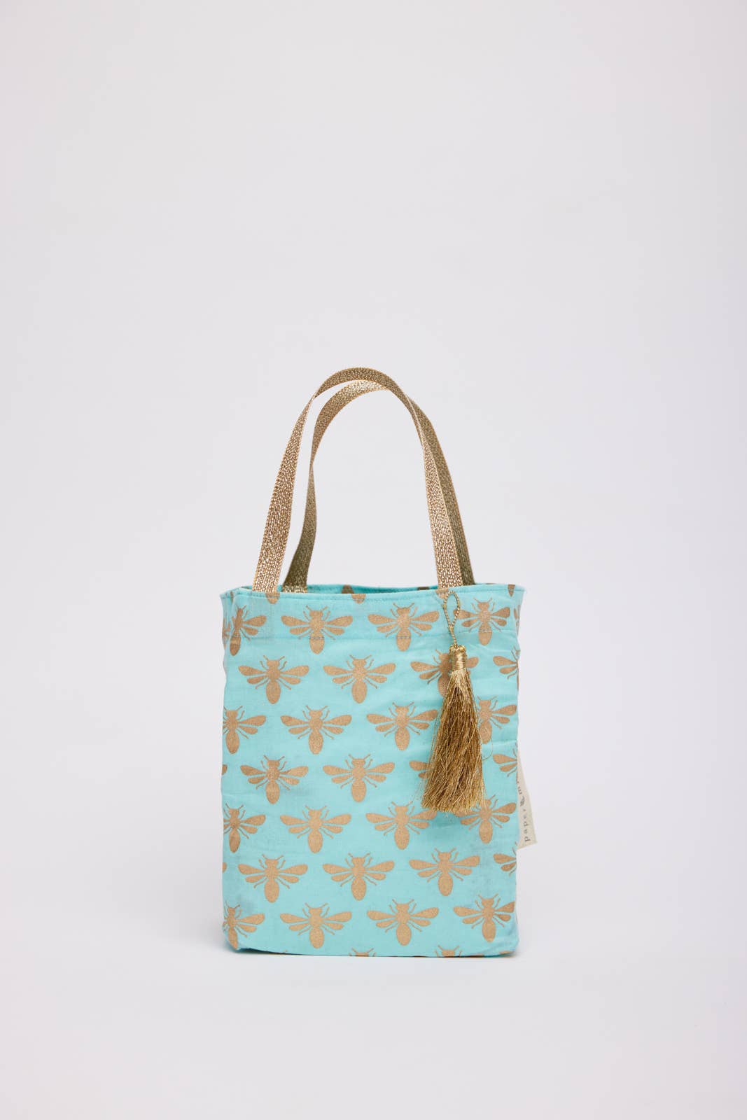 Large Navy Deco Reusable Fabric Gift Bags Tote Style  H30cm x W34cm x D10cm