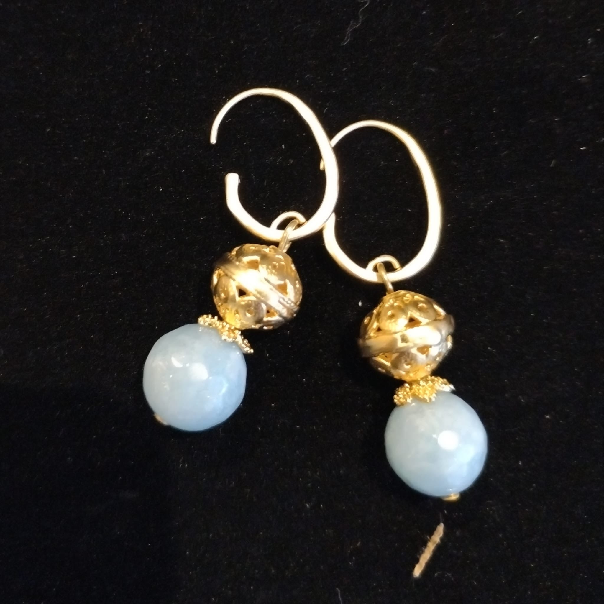 Angelite & Gold Earrings