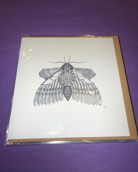 Steam Punk Moth Card