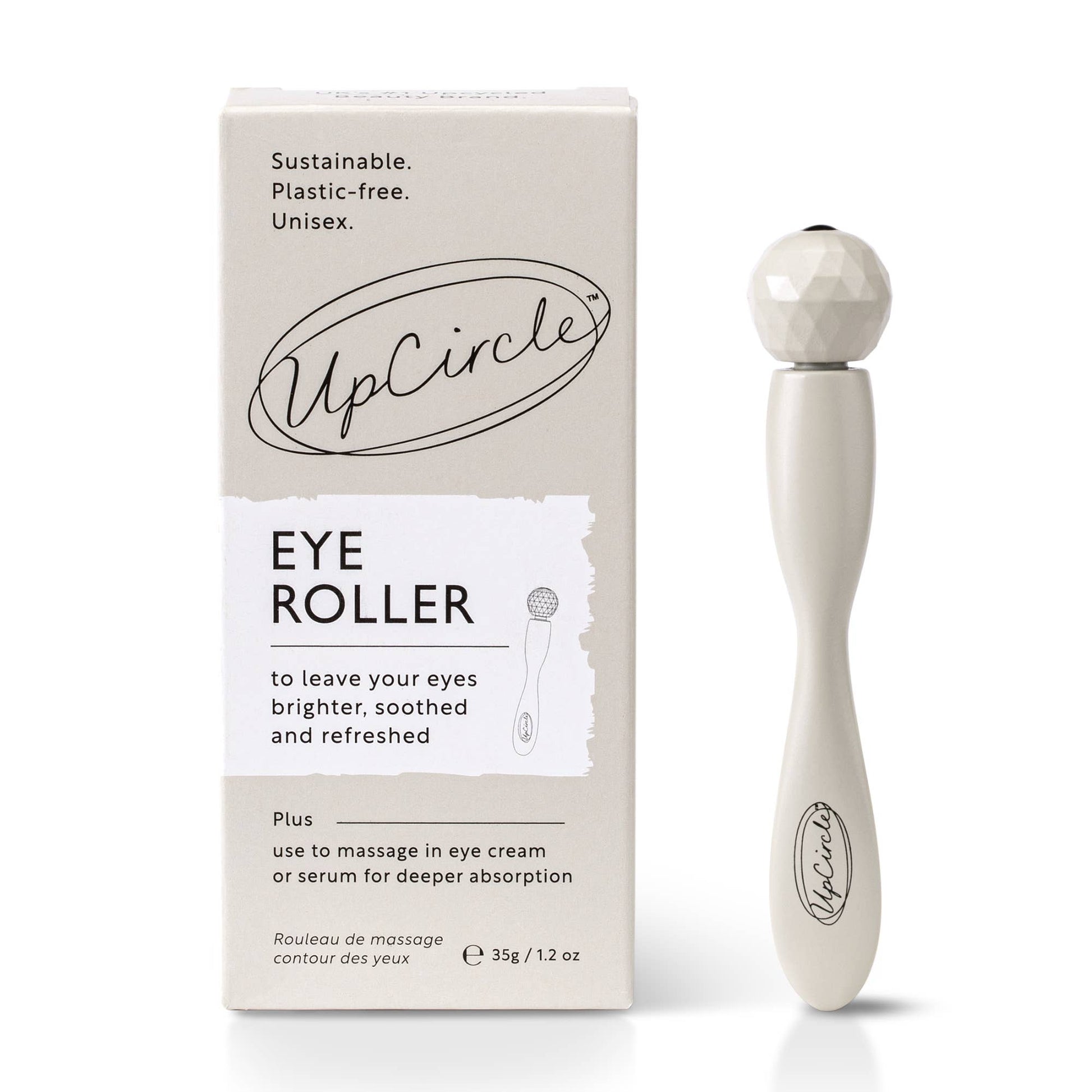 Eco Eye Roller for dark circles + puffy eyes  - Plastic free