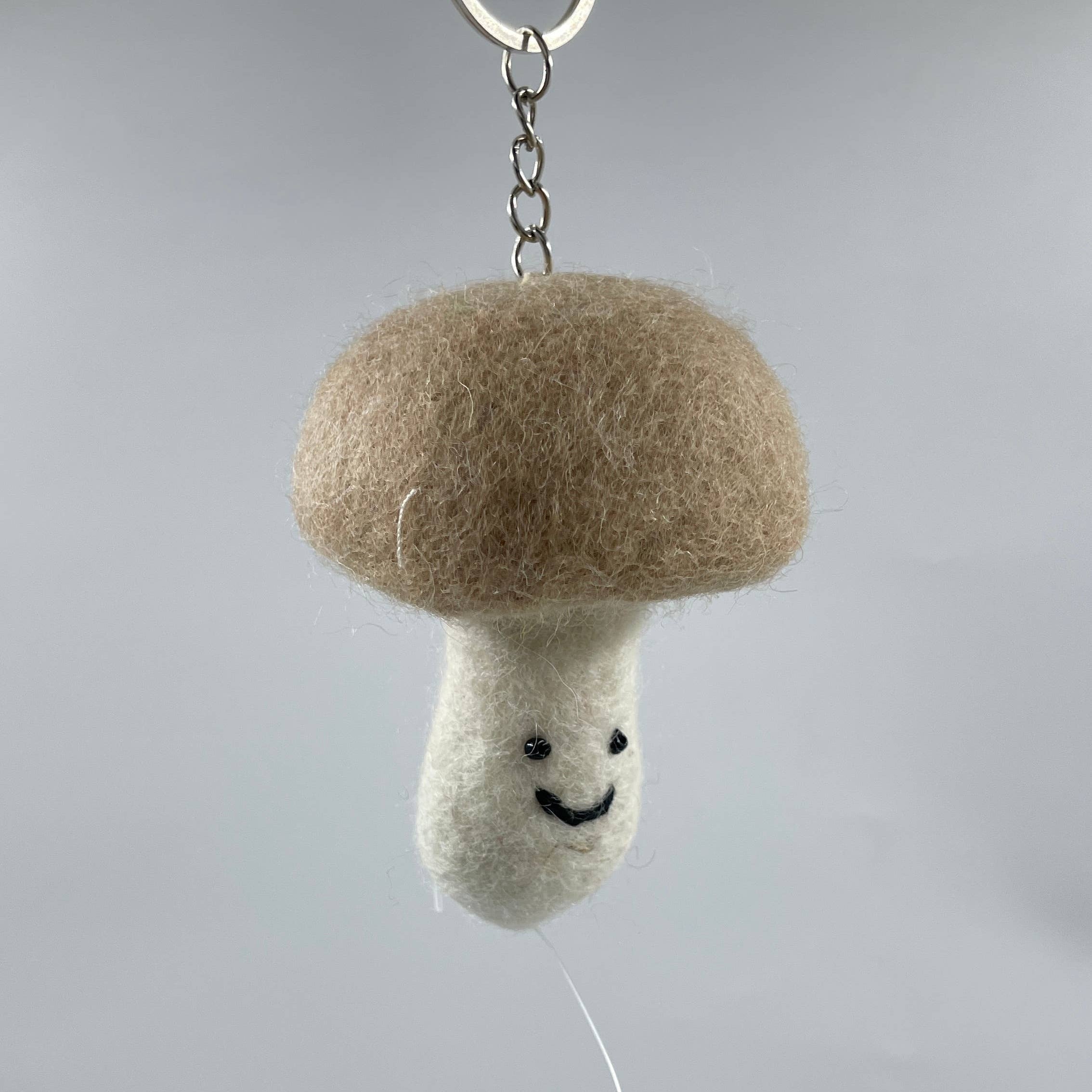 Mushroom Keyring - Mandmade in felt