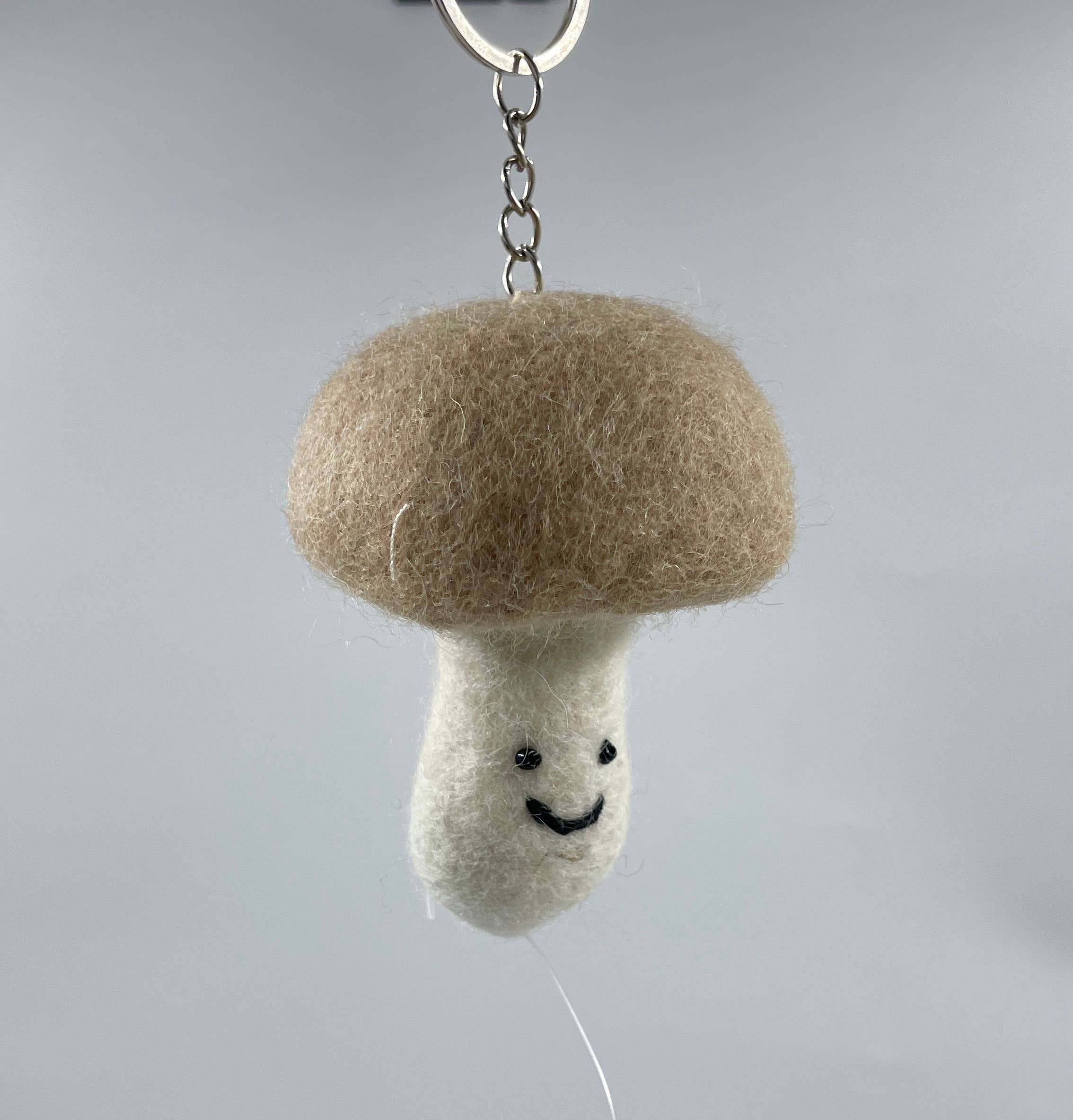 Mushroom Keyring - Mandmade in felt