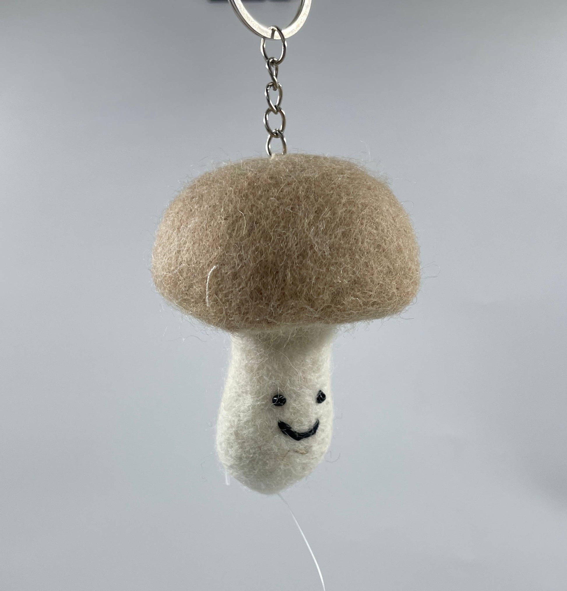 Mushroom Keyring - Mandmade in felt