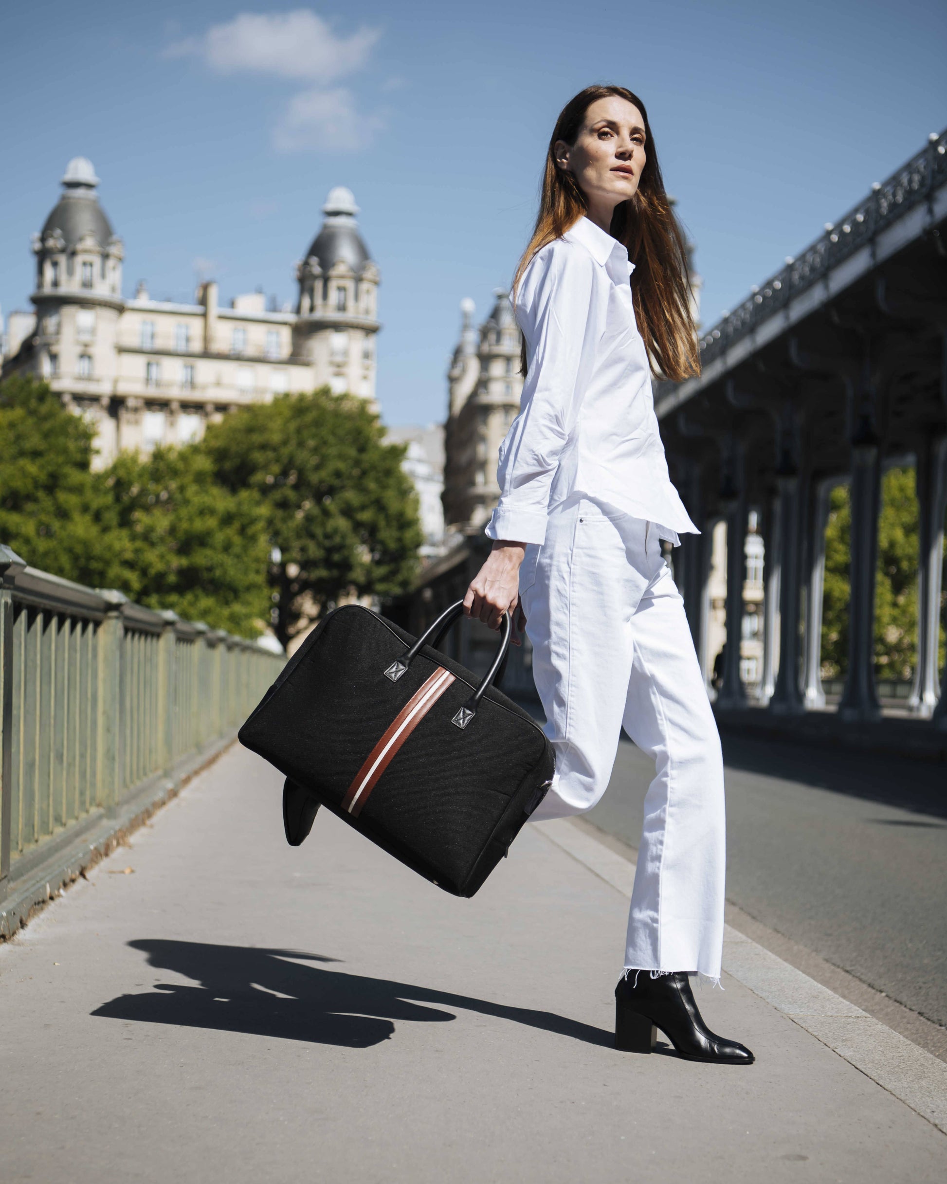 Black eco-friendly carry-on bag Ronaldo ABA