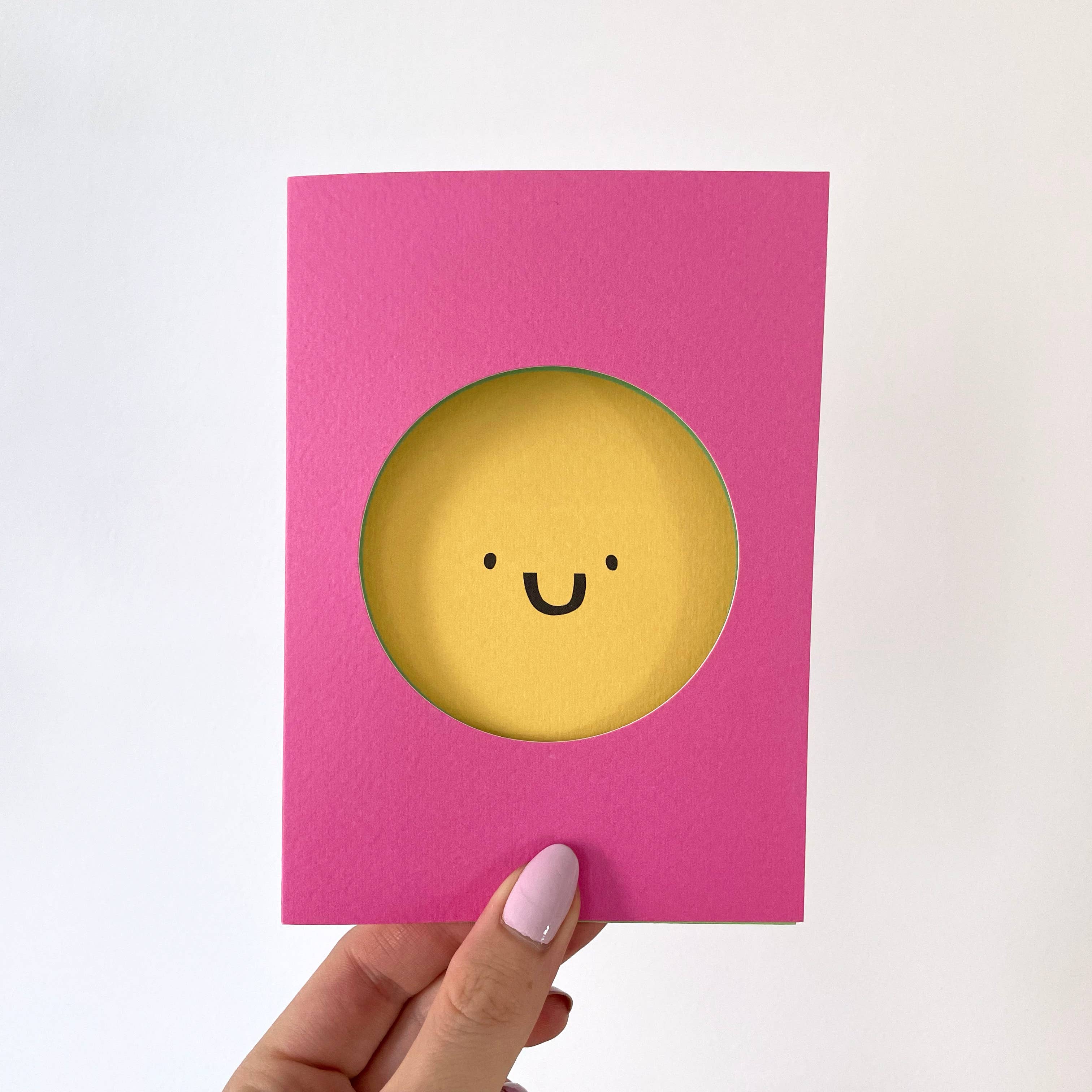 Happy Face - Die Cut Cards - Fun - Birthday Cards - Cute