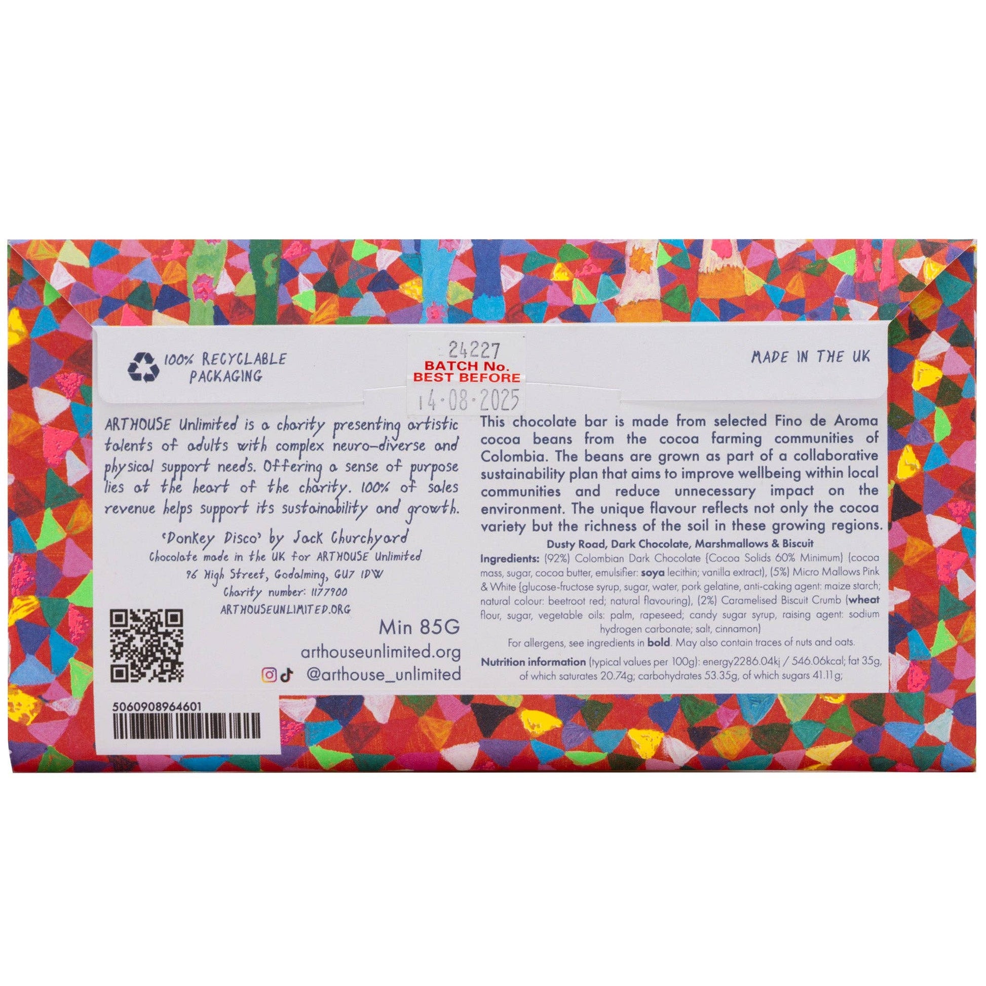 Dusty Road, Silky Dark, Marshmallows & Biscuit Chocolate Bar