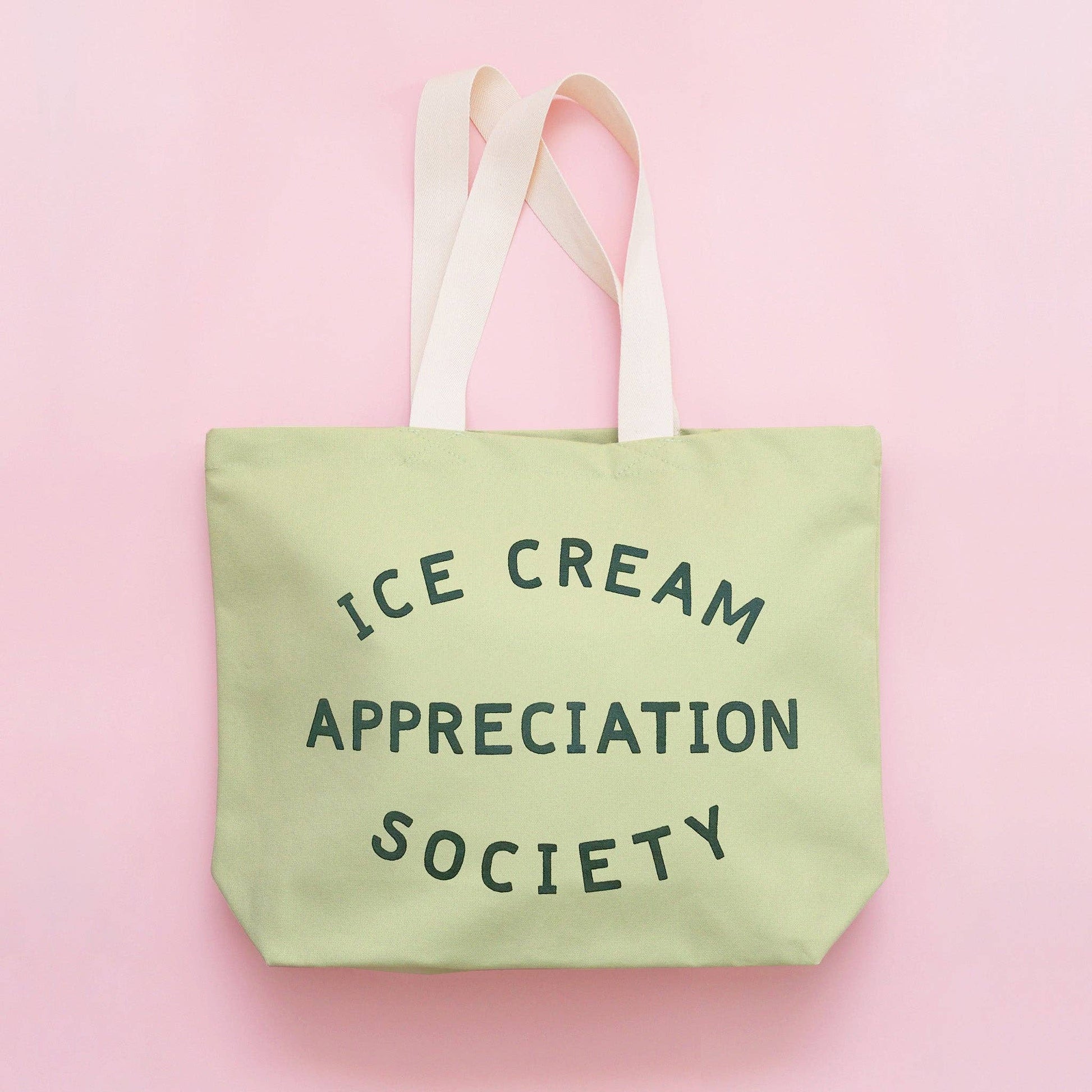 Ice Cream Appreciation Society - Pistachio Canvas Tote Bag