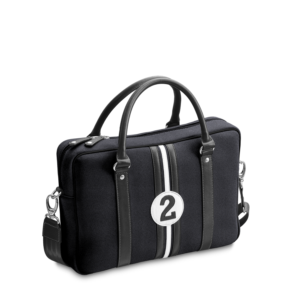 No 2 James Grey Black Eco-Friendly Computer Bag