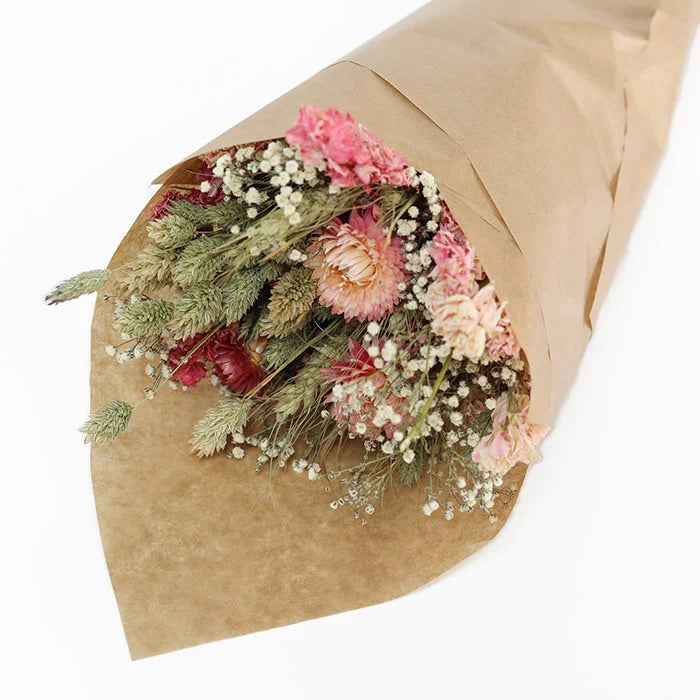Dried Pink Bouquet - Grown in England