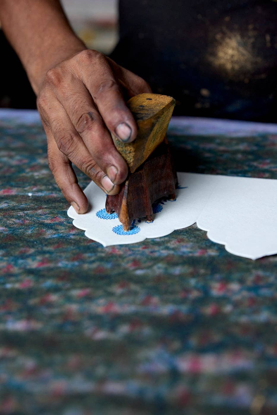 Boxed Artisan Notecard Set - Sandook Topaz