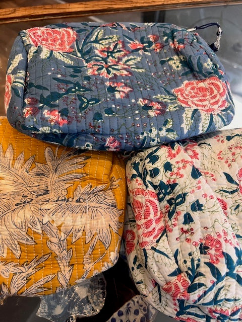 Set Of Three Wash Bags - Cotton - Any Colour