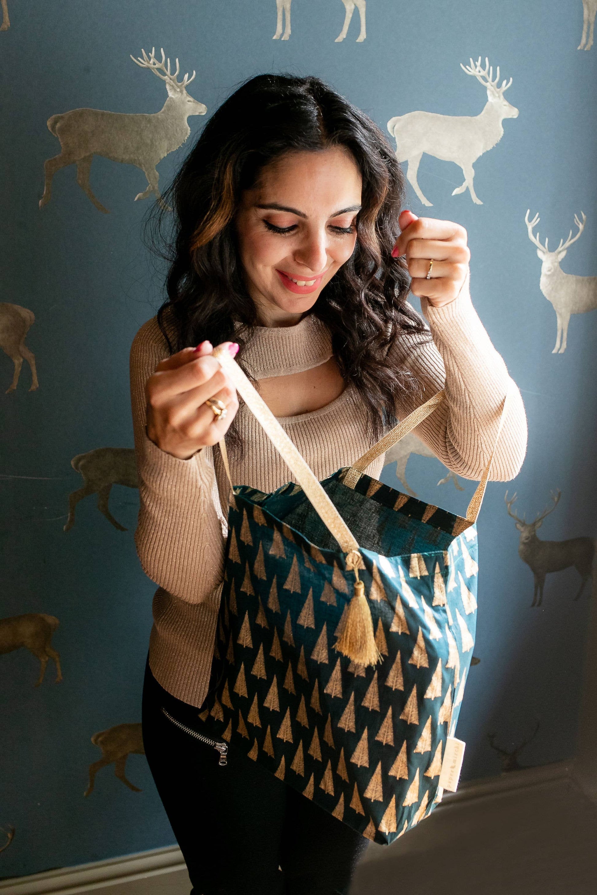 Star Print Bag - Large