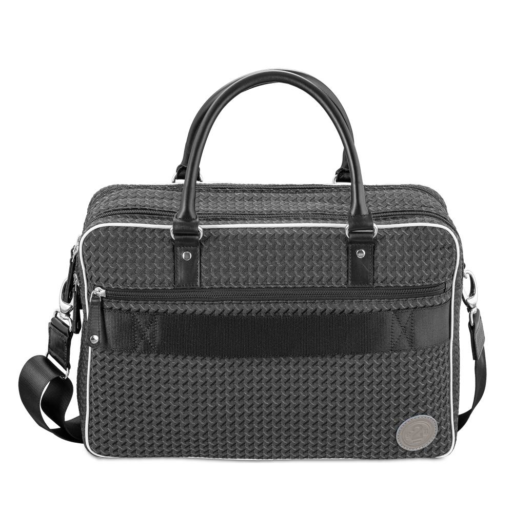 No 8 'Williams"   Grey Canvas & Leather Computer Bag