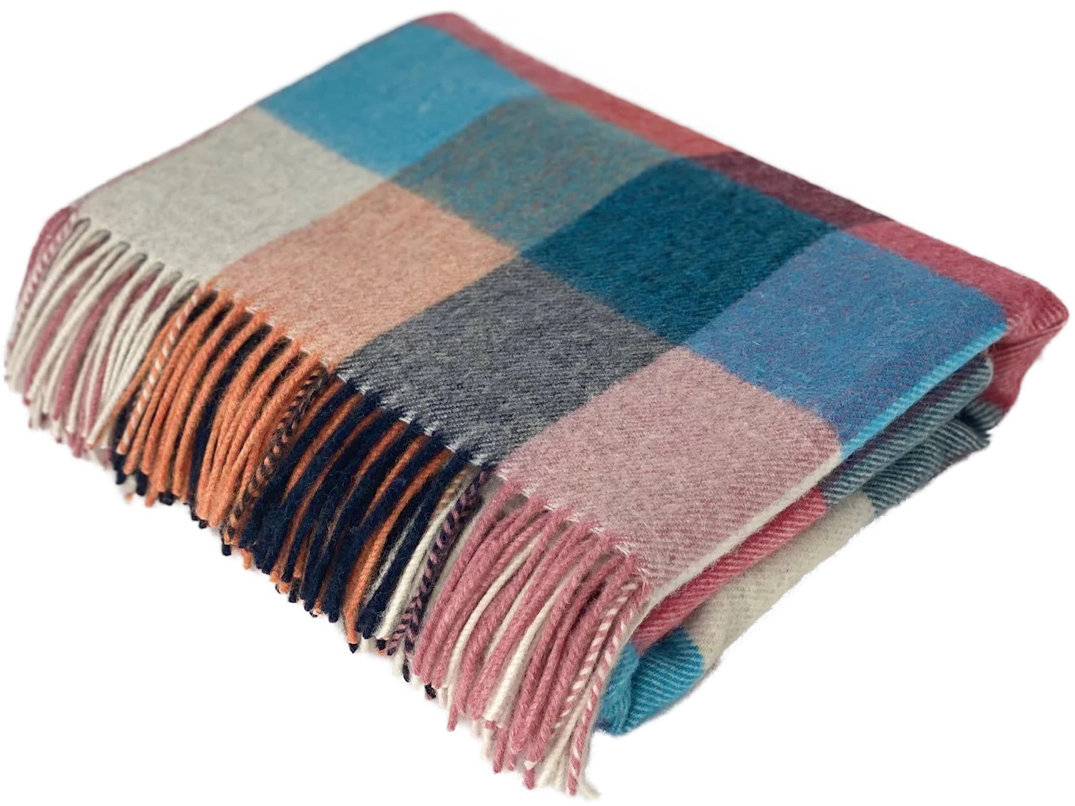 Woollen Throw - Sorbet - Made in Scotland