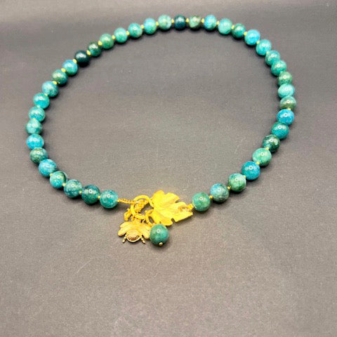 Teal Agate Necklace